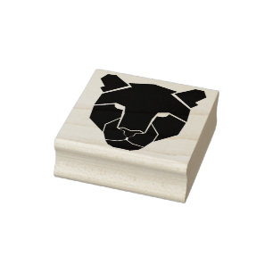 sello de arte silhouette leopard