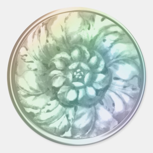 Sello de aspecto Grabado en relieve barroco de Pea (Anverso)