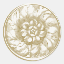 Sello de aspecto Grabado en relieve barroco marfil