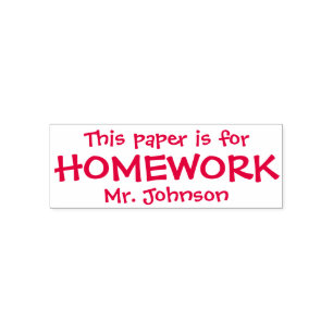 Sello de autoemparentamiento de Homework personali