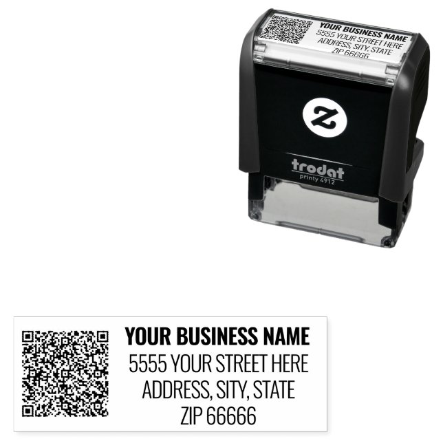Sello de autoenlace de código QR de dirección pers (In Situ)