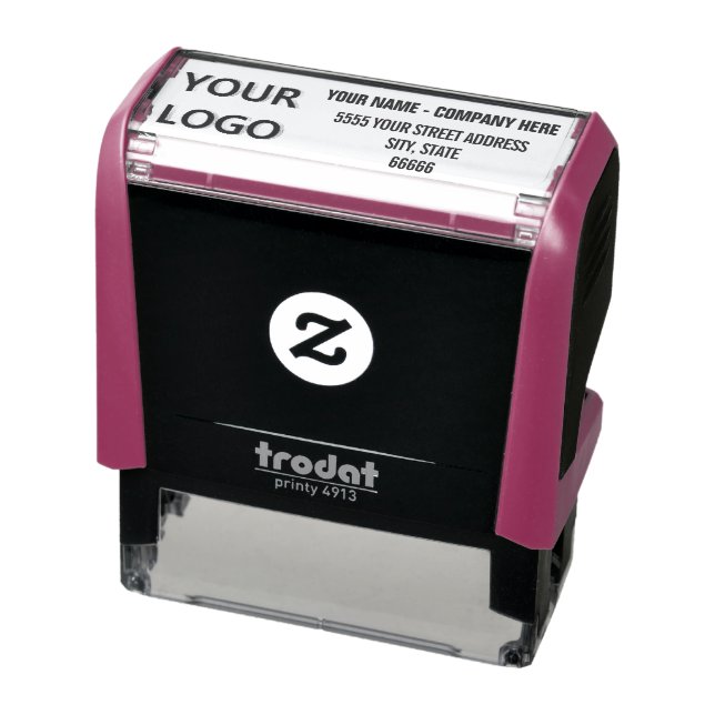 Sello de autoenlace de dirección de nombre de logo (Producto)