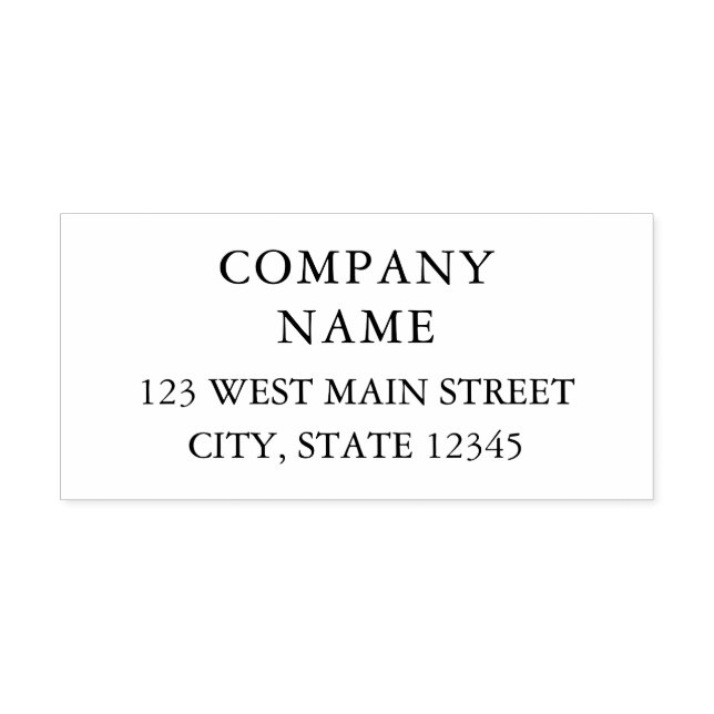 Sello de autoenlace de nombre de la empresa y dire (Diseño)