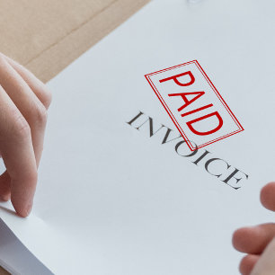 Sello de autoenlace de pagos pagados por empresas