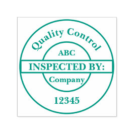 Sello de autoentrada de control de calidad persona