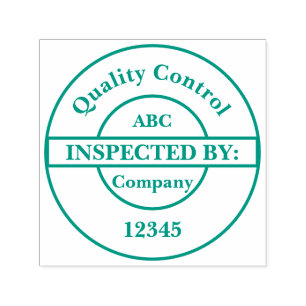 Sello de autoentrada de control de calidad persona