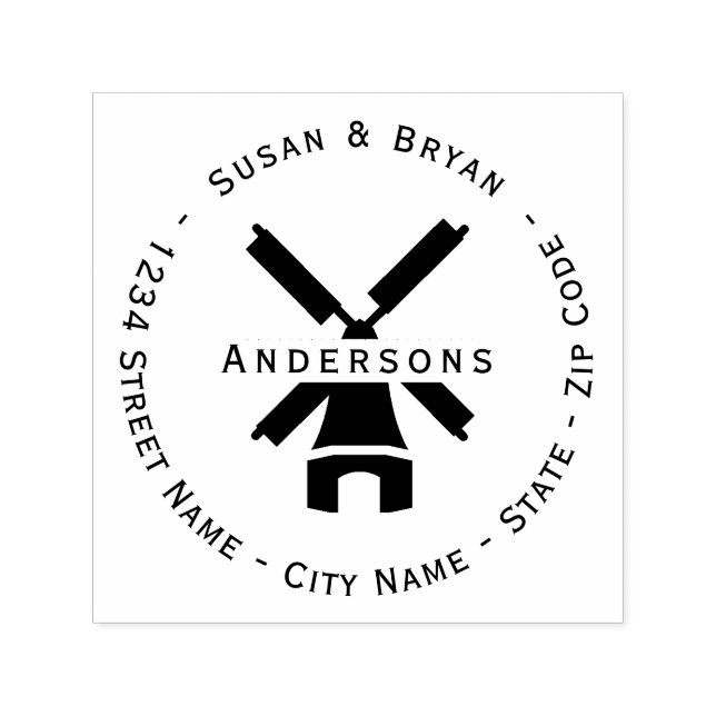 Sello de autoentrada de dirección de devolución de (Diseño)