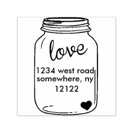 Sello de autograbado de Mason Jar