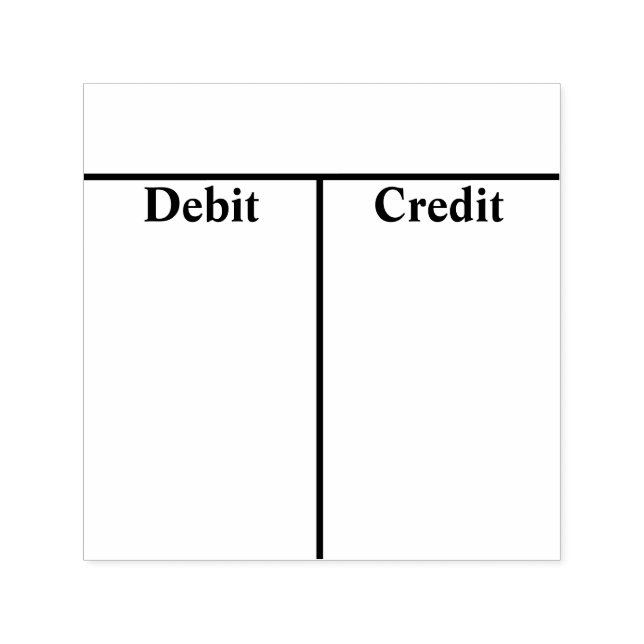 Sello de autorgrabación de cuentas T de contabilid (Diseño)