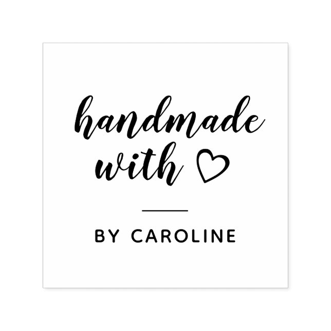 sello de autotinta de escritura única hecha a mano (Diseño)