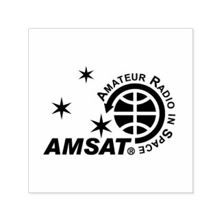 Sello de autotinta del logotipo de AMSAT