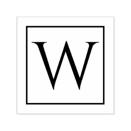 Sello de autotinta único con su monograma