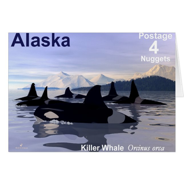 Sello de ballenas asesinas de Alaska (Anverso (Horizontal))