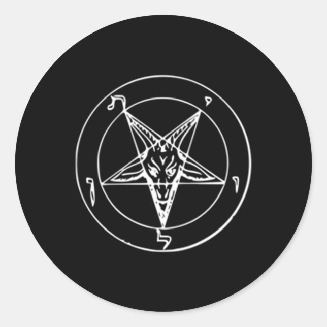 Sello De Baphomet Caza Pentagrama Satánica De (Anverso)