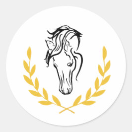 Sello de boda con cresta de caballo - Diseño de la