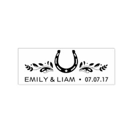 Sello de boda de la Buena Suerte del personalizado