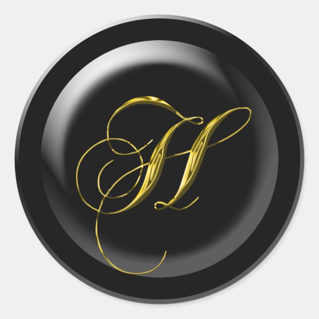 Sello de Boda de la letra H (Anverso)