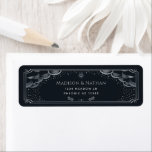 Sello de Boda Tarot elegante plateado<br><div class="desc">Elegante y moderno diseño boda inspirado en una carta de tarot. El diseño no es un verdadero Relieve metalizado. Puede personalizar más adelante haciendo clic en el botón "PERSONALIZAR". Artículos coincidentes en nuestra tienda para un tema fiesta completo. Si desea más información,  póngase en contacto con nosotros en ThePaperieGarden@gmail.com.</div>
