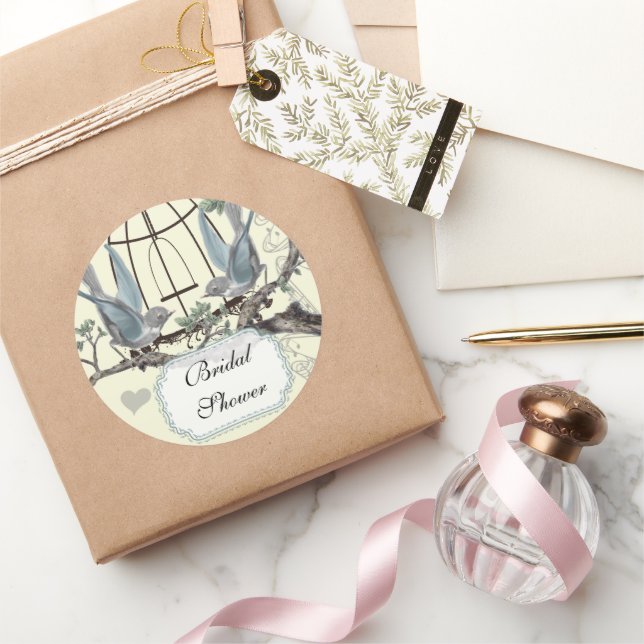 Sello de Boda Vintage Bluebird (Regalar)