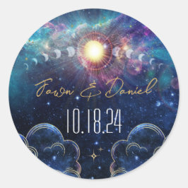Sello de Bodas de Fase Lunar Celestial