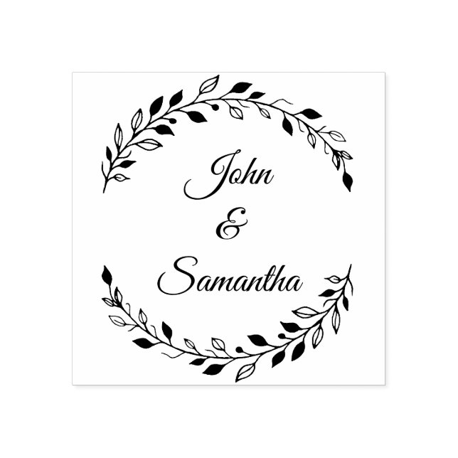 Sello de bodas, sellos de bodas de caucho, sello d (Impresión)