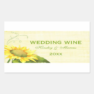 Sello de botella de vino de Boda de agua dulce