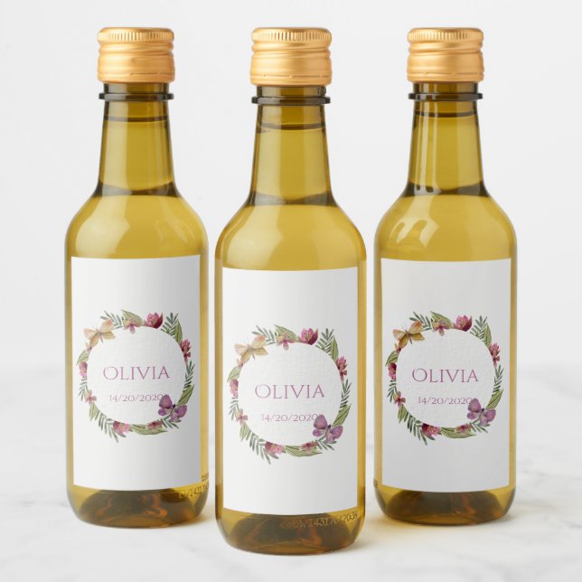 Sello de botellas de vino Mini Floral de Verdor (Botellas)