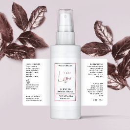 Sello de botellas para pulverización de la habitac