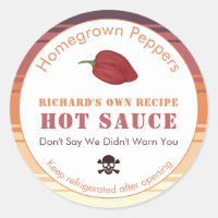 Sello De Calavera Y Salsa Caliente Muy Picante