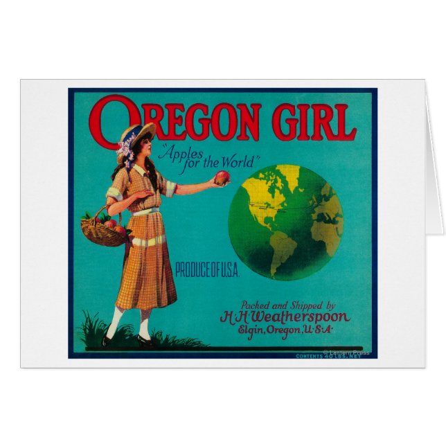 Sello de canal Apple de Oregon Chica, OR (Anverso (Horizontal))