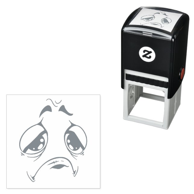 Sello de cara emoticona con entintado automático (In Situ)