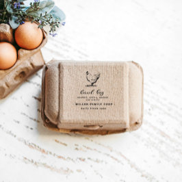 Sello de cartón de hueso personalizado de cosecha 