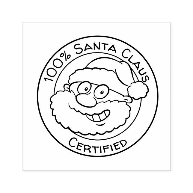 Sello De Caucho 100% de Navidades de Personalizado Cute certificad (Impresión)