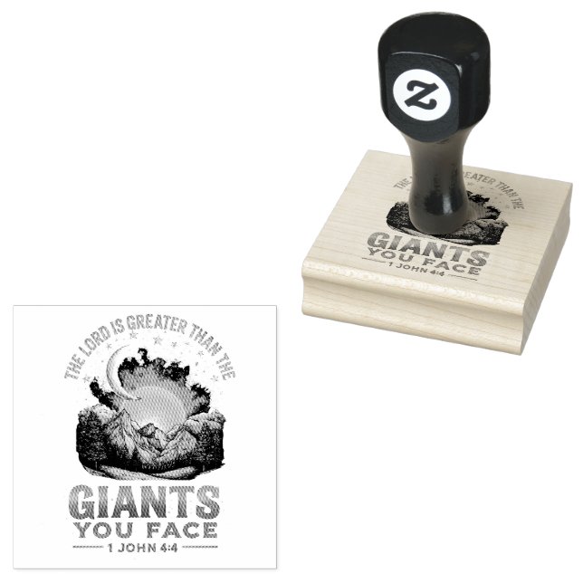 Sello De Caucho 1 Juan 4:4 (Sellado)