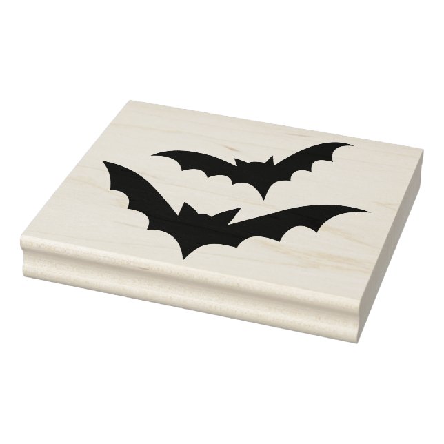 Sello De Caucho 2 Halloween bats Silhouette Rubber Art Stamp (Sello)