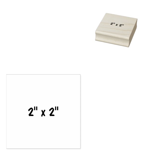 Sello De Caucho 2" x 2" (Sellado)