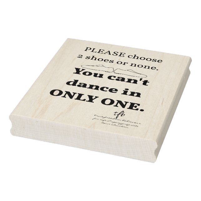 Sello De Caucho 2 zapatos o uno (Sello)