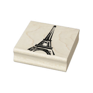 Sello De Caucho 3 d Torre Eiffel, Francia clipart
