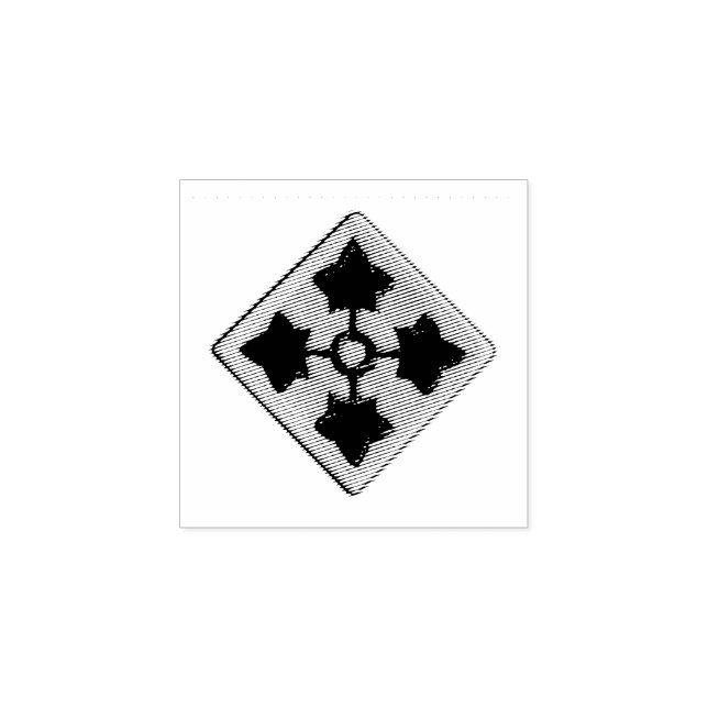 Sello De Caucho 4.ª División de Infantería Vets Veteranos de Divis (Impresión)