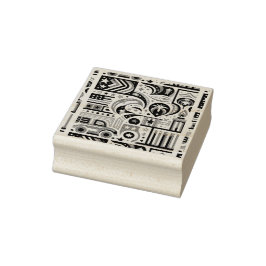 Sello De Caucho 4 de julio Patrón Generativo