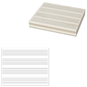 Sello De Caucho 4 Guarda el papel de manuscrito de música instantá