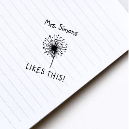 Sello De Caucho A Los Maestros Les Gusta Recompensar A Dandelion