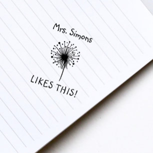 Sello De Caucho A Los Maestros Les Gusta Recompensar A Dandelion