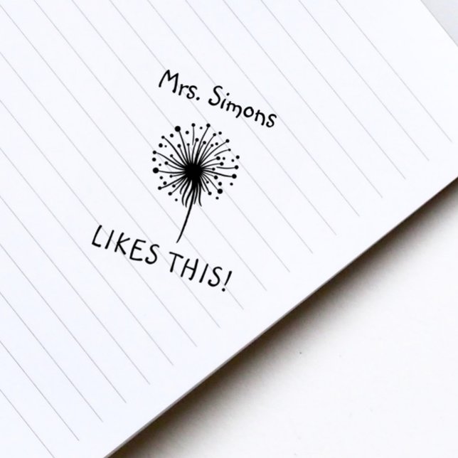 Sello De Caucho A Los Maestros Les Gusta Recompensar A Dandelion (Subido por el creador)