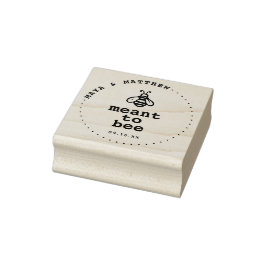 Sello De Caucho Abeja de Miel Nupcial Meant To Bee