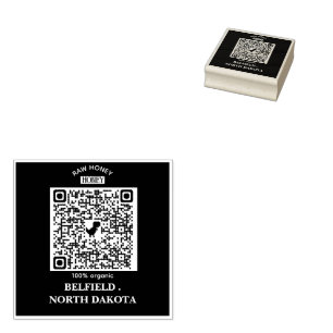 Sello De Caucho Abeja Melífera Nombre de Familia Antiguo y Direc