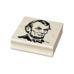 Sello de caucho Abraham Lincoln
