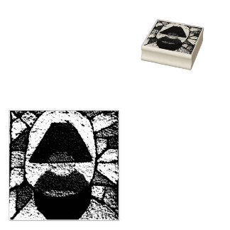 Sello De Caucho Abstract lamp mid century rubber stamp