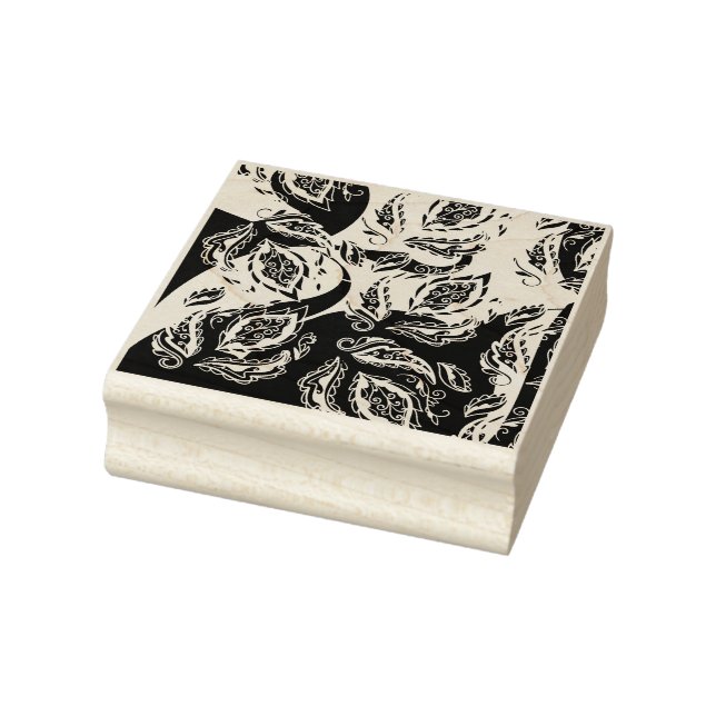 Sello De Caucho abstracto, color, patrón, indio, mandala, rosa, (Sello)