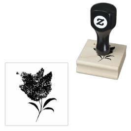 Sello De Caucho Acuarela floral Lilac Boho Bohemian